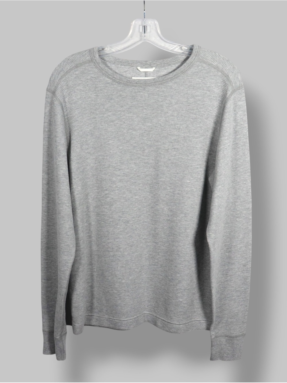 Reigning Champ Grey Waffle Knit Long Sleeve Thermal Shirt Men’s Size Small